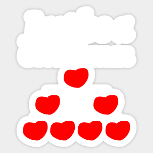 Just be a Good Human Motivational and Inspiring Chain of Heart Design Sticker